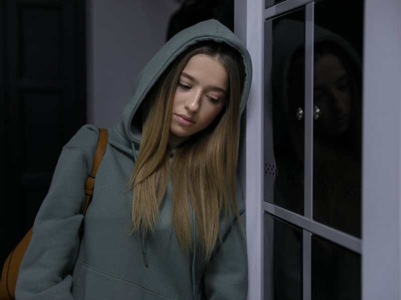 trauma therapy in Alderley Lady feeling sad